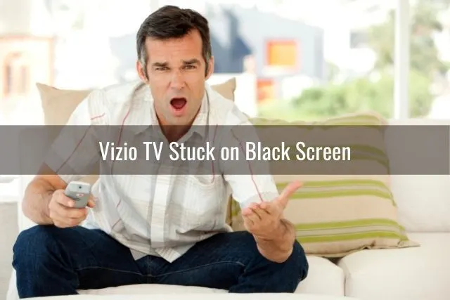 Angry male yelling at TV