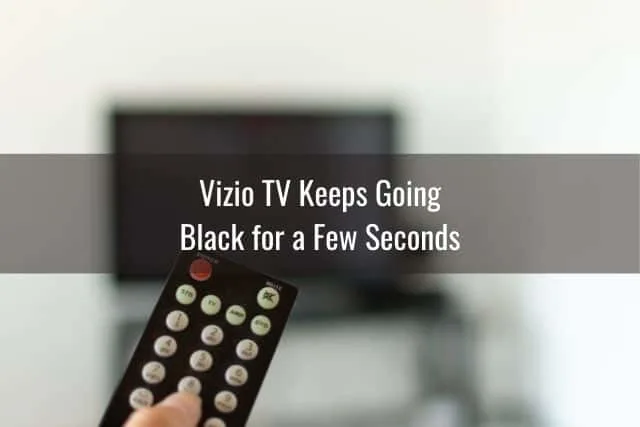 TV remote pointed at screen