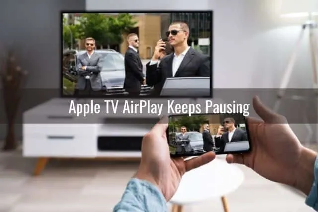 TV and phone mirroring content on their screens