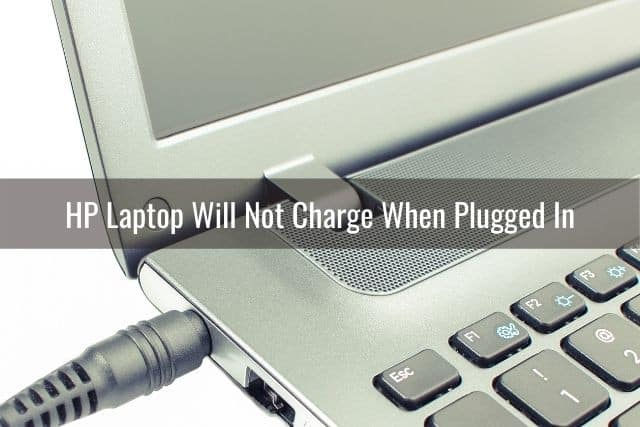 Laptop power adapter plugged in