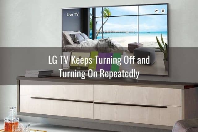 Smart TV in modern living room