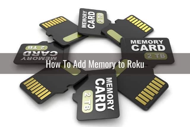 Memory cards arranged in a cirle
