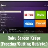 TV streaming screen menu
