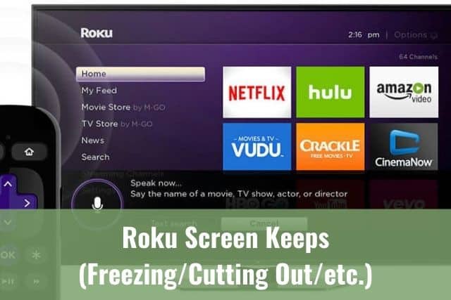 TV streaming screen menu