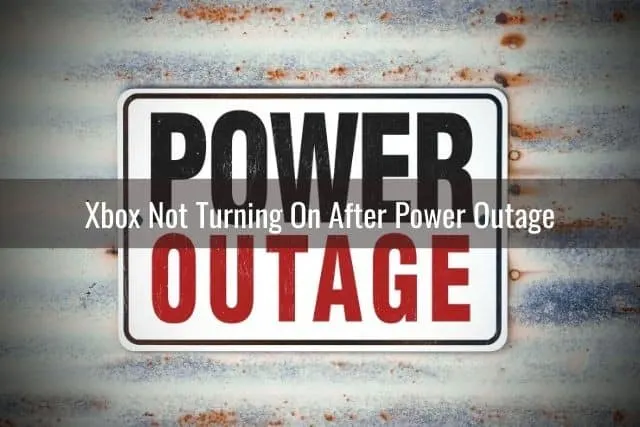 Power outage sign