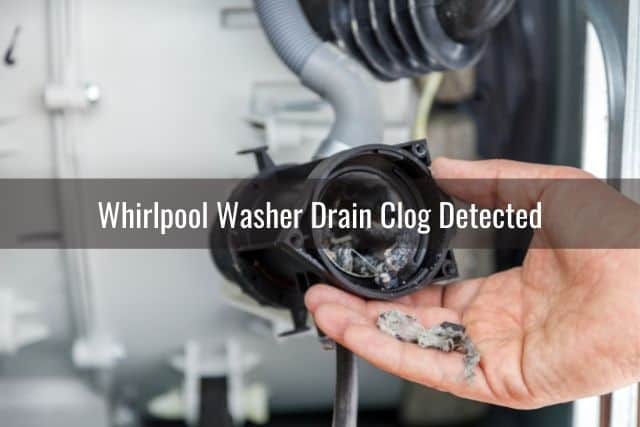 Washing machine clogged drain pipe