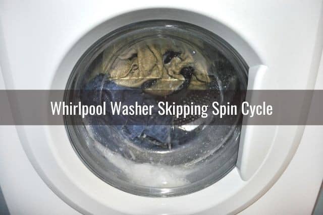 Washing machine in spin cycle