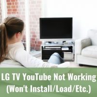 Female sitting in front of TV that is turned off
