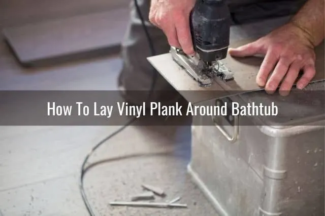 Saw cutting vinyl plank flooring