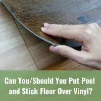 Cropped Hand holding a vinyl flooring