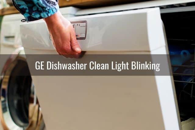 Hand opening dishwasher door