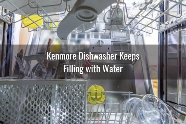 Inside view of dishwasher