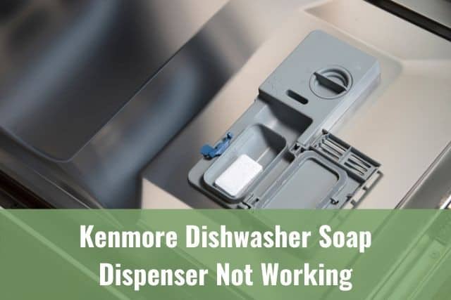 Dishwasher soap in dispenser compartment