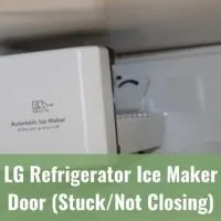 Refrigerator Ice Maker Close up