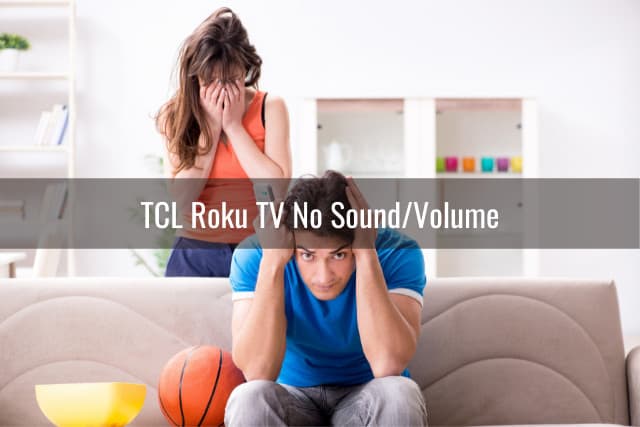 Frustrated couple while watching TV