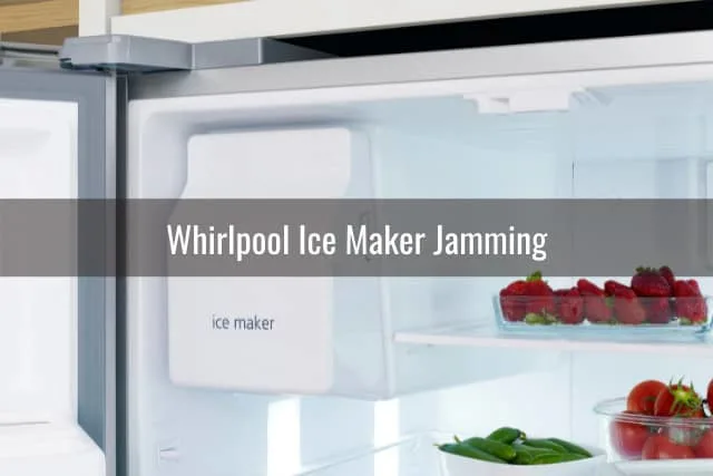 inside of the refrigerator ice maker