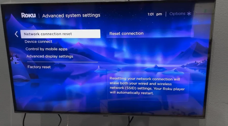 Roku Network Connection Reset