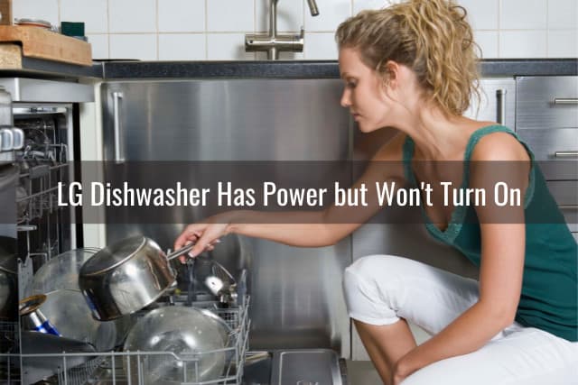 Woman putting plates in dishwasher