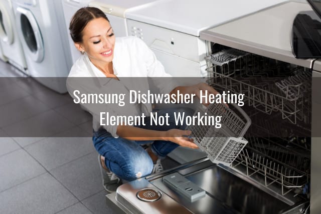 Woman holding a tray of dishwasher