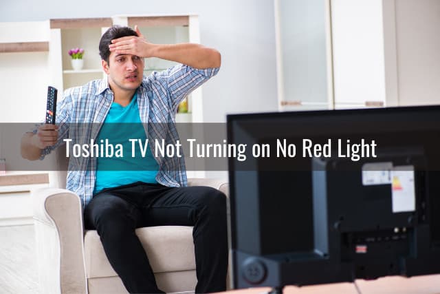 Confused Man while watching TV