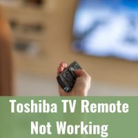 Woman holding a remote pointing at the TV