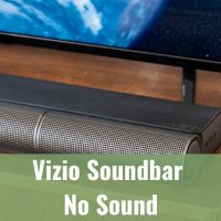 Soundbar below the flat screen TV