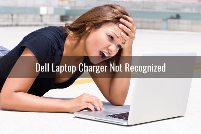 Frustrated woman looking at the laptop