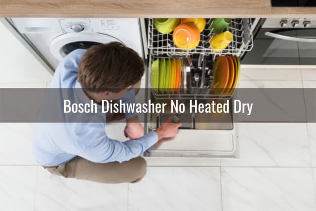 Man checking the dishwasher