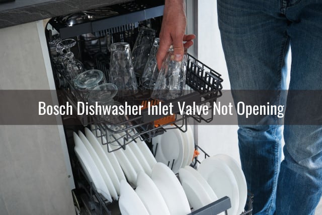 dishwasher with plates and utensils