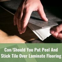 Peel and stick tile floor installation
