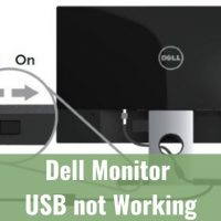 Dell monitor illustrating the USB charging
