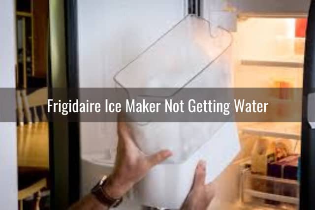 Putting ice in the refrigerator
