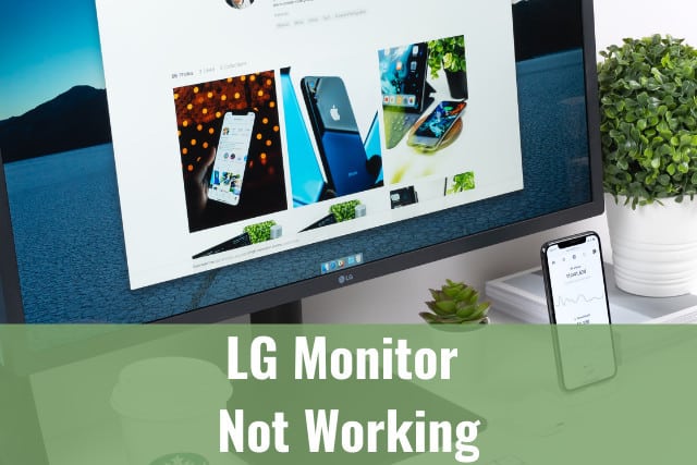 LG monitor on the desk table