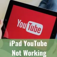 Ipad showing YouTube in the screen