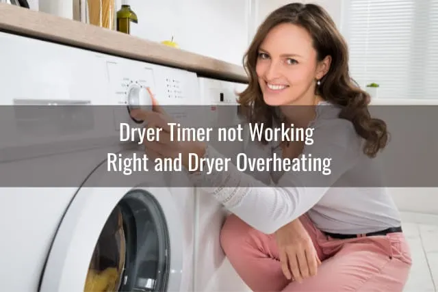 Woman adjusting the dryer
