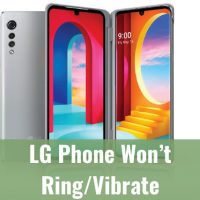 LG phone silver