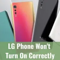different color of LG phone