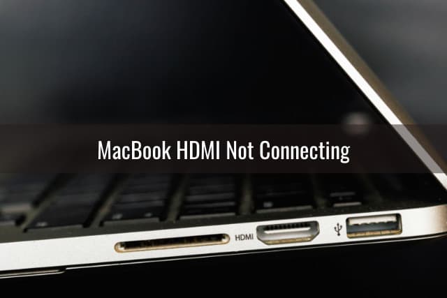 HDMI laptop sideview