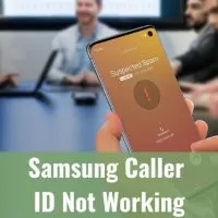 Holding a Samsung caller