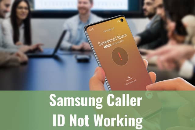 Holding a Samsung caller 