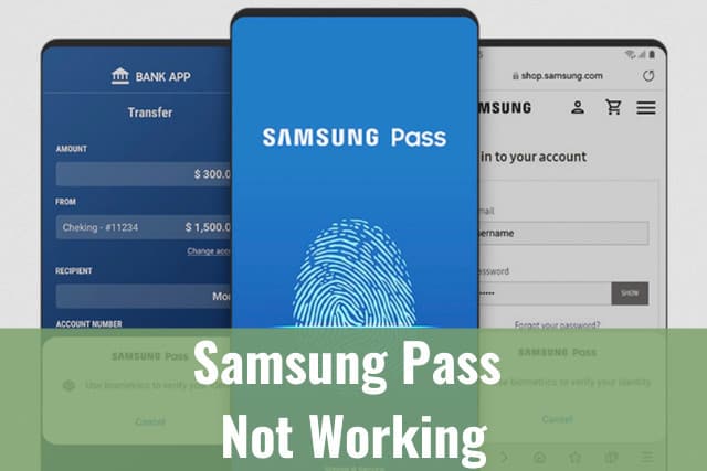 Touchscreen Samsung pass