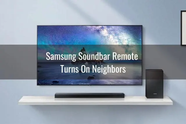 Flatscreen tv with sound bar below