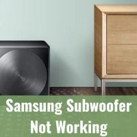 Subwoofer on the floor