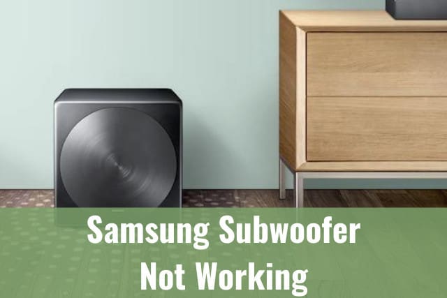 Subwoofer on the floor