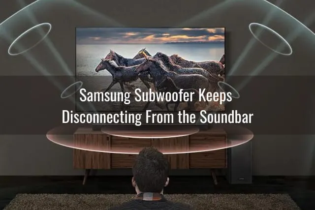Flatscreen Tv with subwoofer