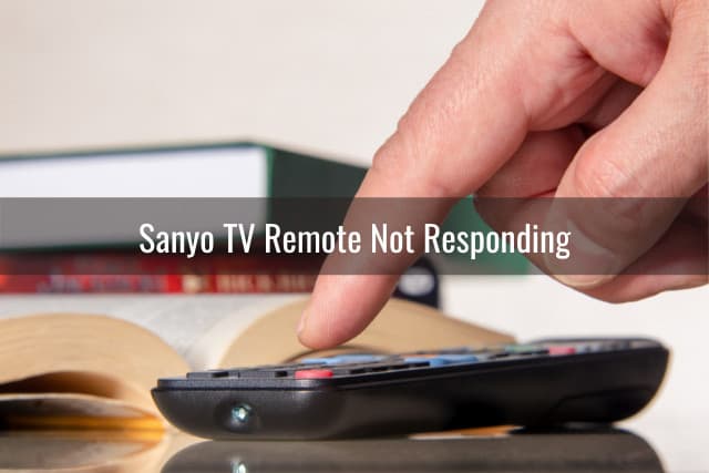 Pressing the on button of remote