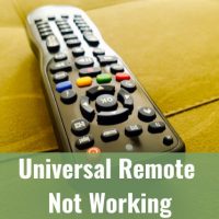 remote on the yellow table