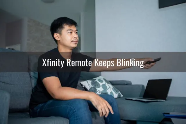 man holding a remote