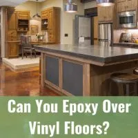 Epoxy floor in the dinning room