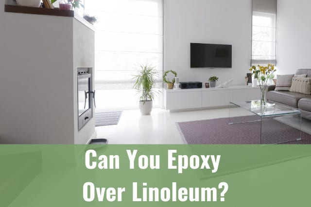 Epoxy floor in the living room
